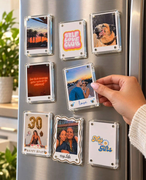 Polaroid-Style Magnets – Cool Acrylic Set